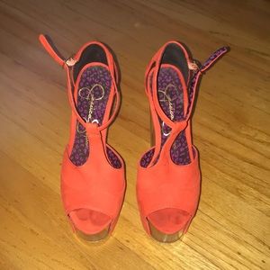 Dany platform sandal - coral